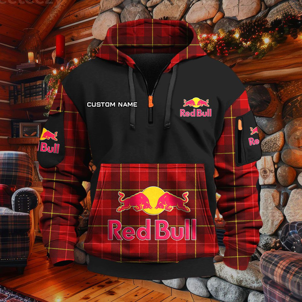 Sweat à capuche à demi-zip Red Bull