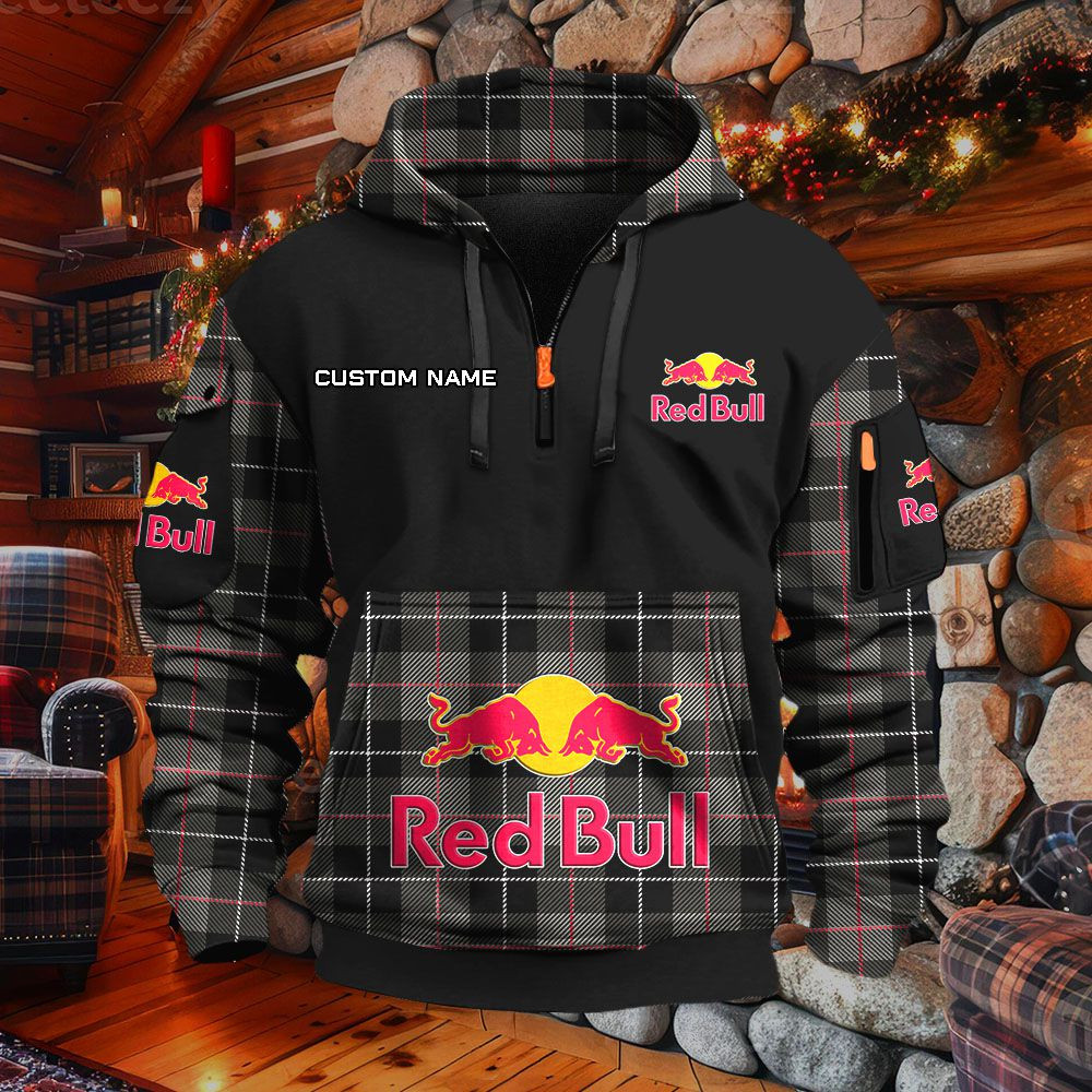 Sweat à capuche à demi-zip Red Bull – Image 2