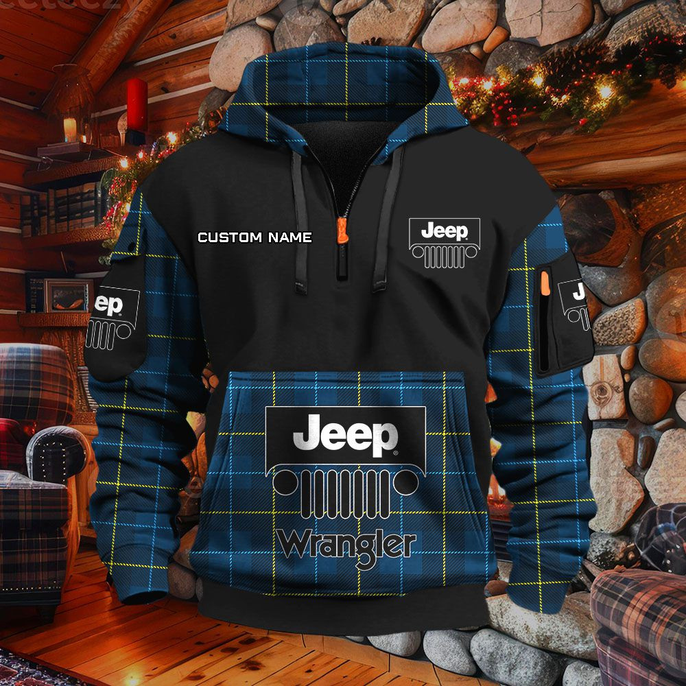 Sweat à capuche à demi-zip Jeep Wrangler – Image 2