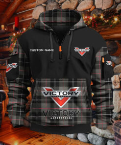 Sweat à capuche à demi-zip Victory Motorcycles