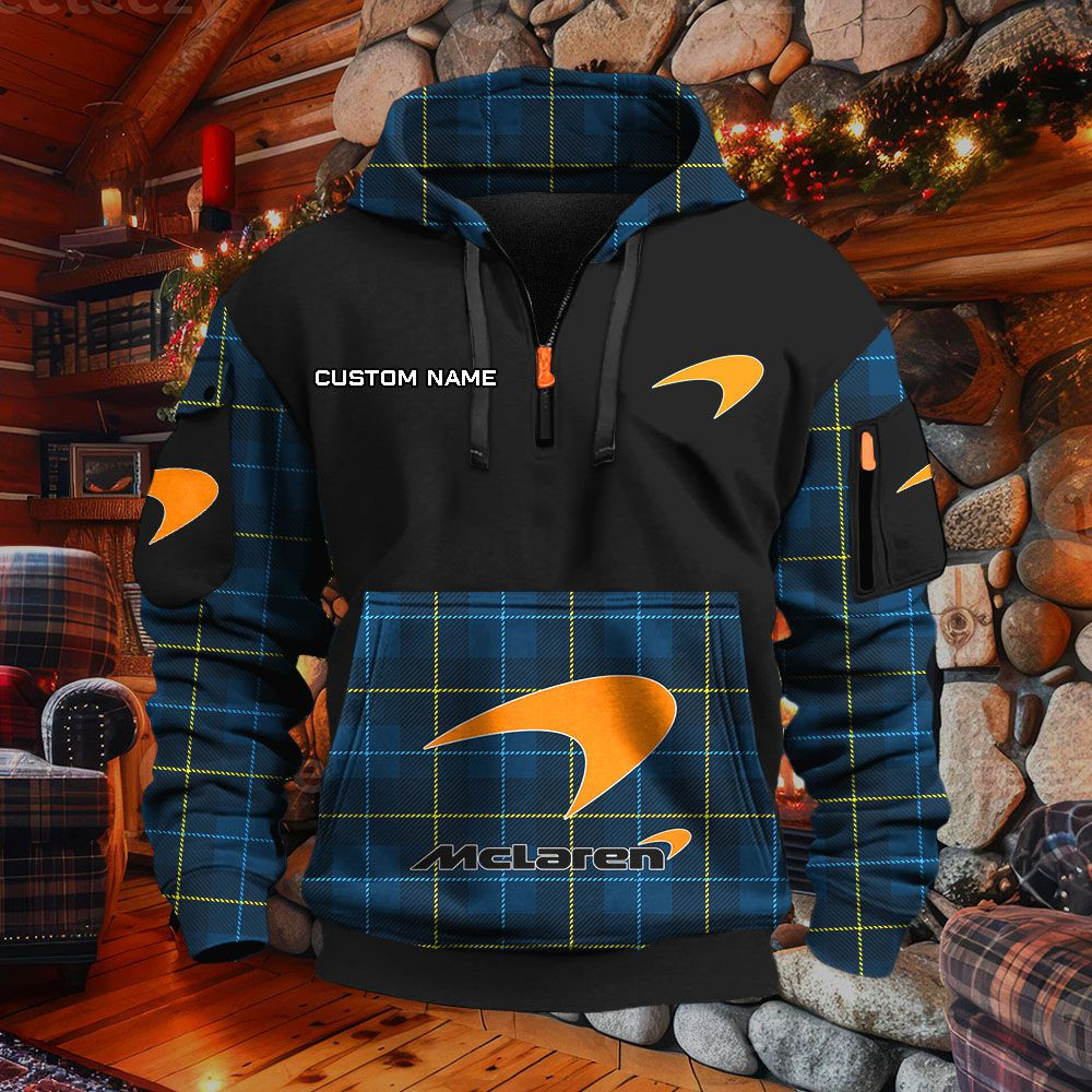 Sweat à capuche à demi-zip McLaren – Image 3