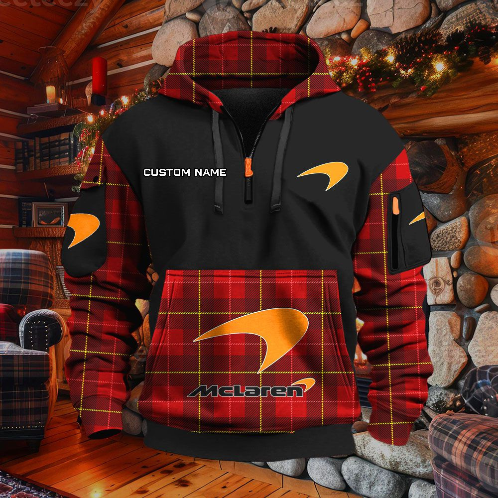 Sweat à capuche à demi-zip McLaren – Image 4