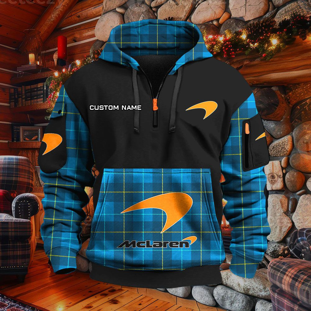 Sweat à capuche à demi-zip McLaren – Image 8