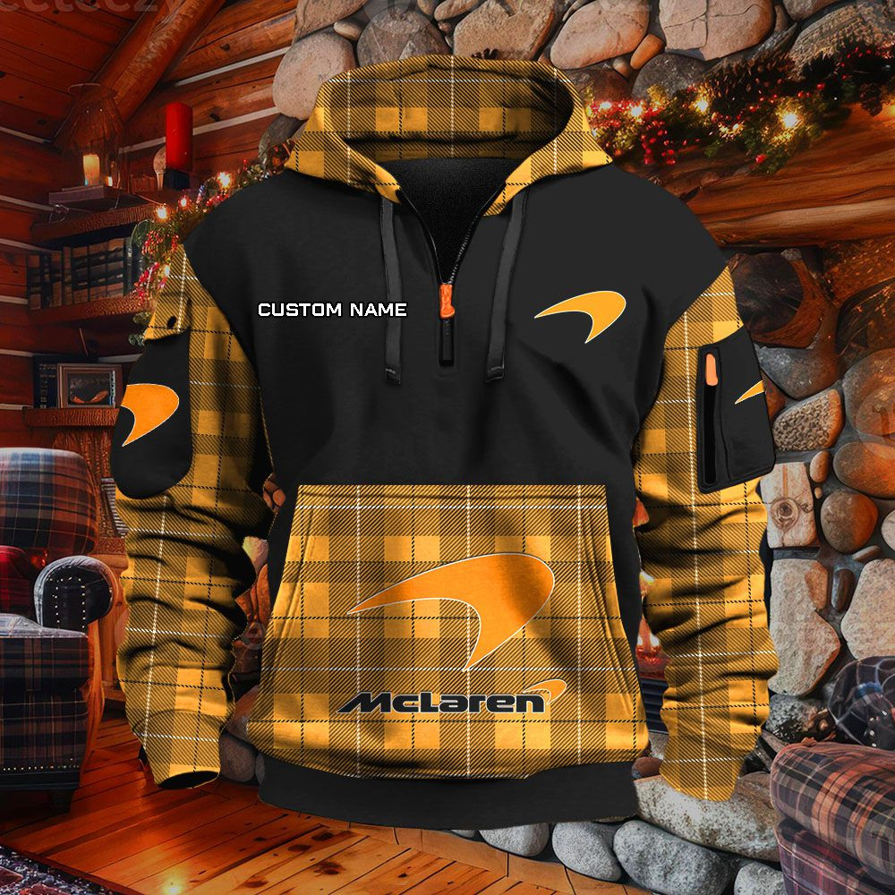 Sweat à capuche à demi-zip McLaren – Image 9