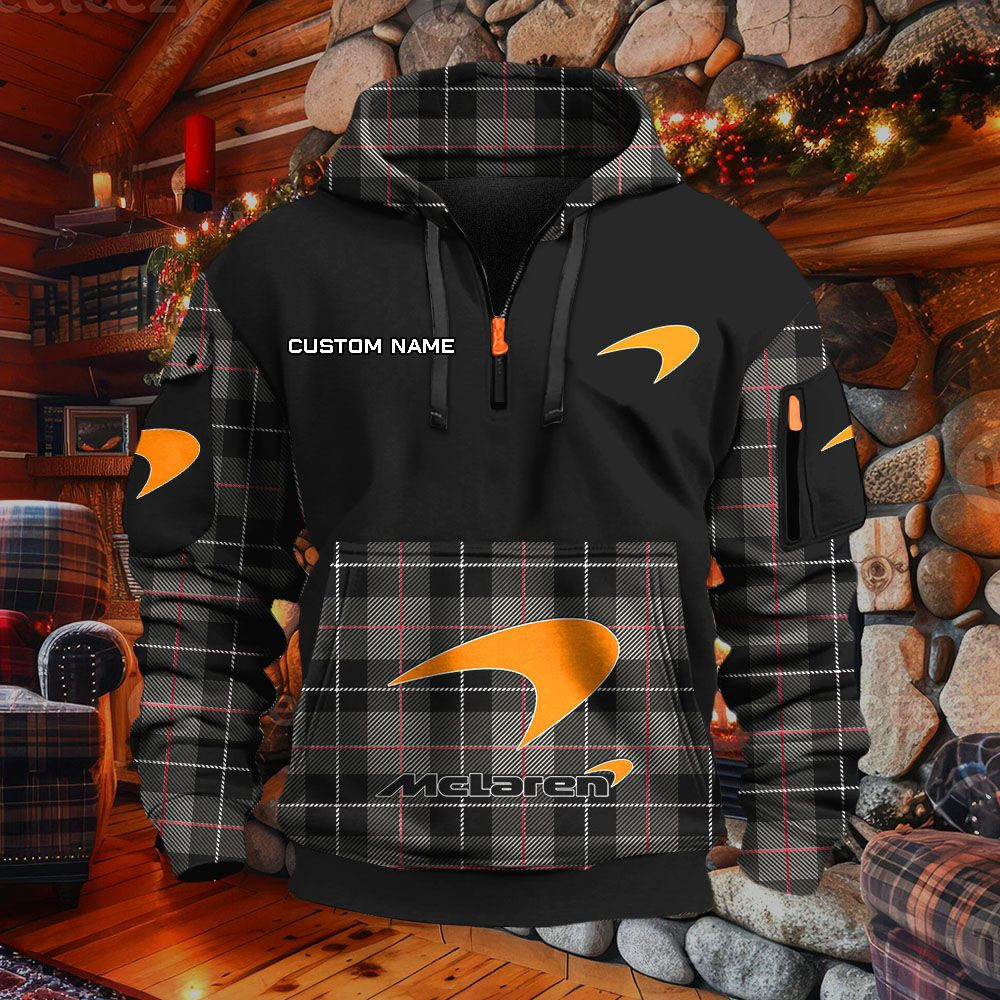 Sweat à capuche à demi-zip McLaren – Image 2