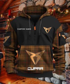 Sweat à capuche à demi-zip Cupra