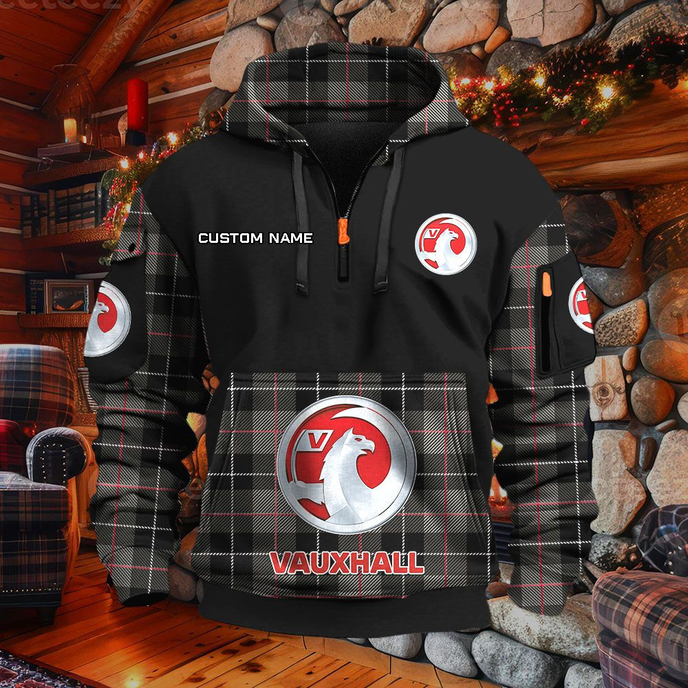 Sweat à capuche à demi-zip Vauxhall – Image 2