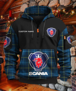 Sweat à capuche à demi-zip Scania