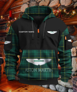 Sweat à capuche à demi-zip Aston Martin
