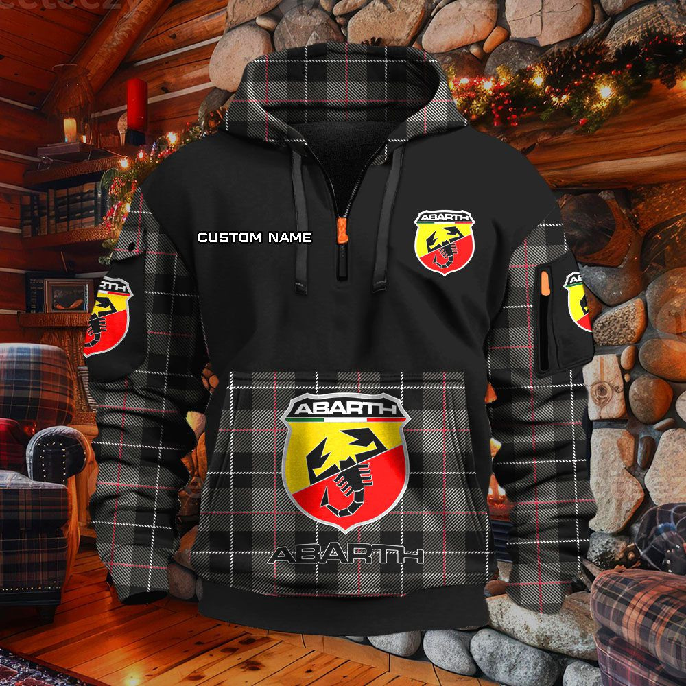 Sweat à capuche à demi-zip Abarth