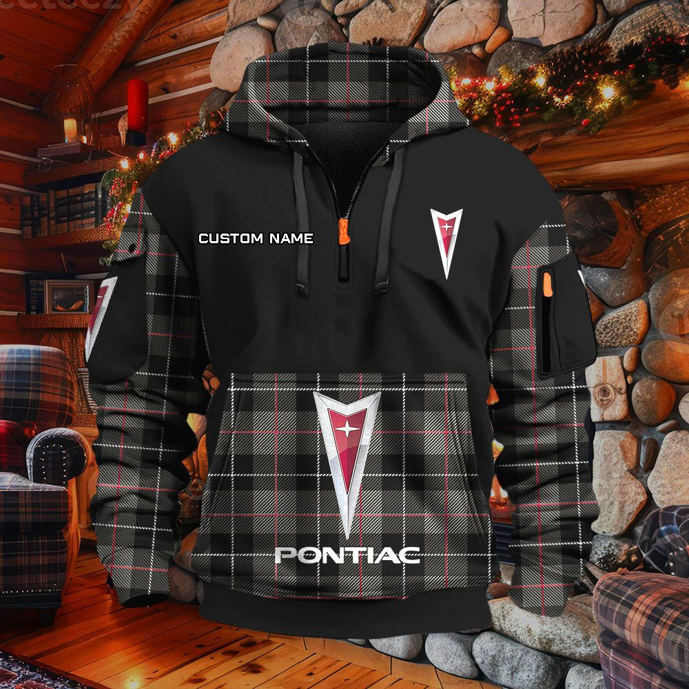 Sweat à capuche à demi-zip Pontiac – Image 2