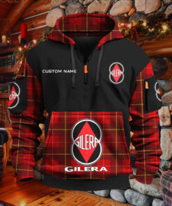 Sweat à capuche à demi-zip Gilera Motorcycles