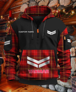 Sweat à capuche à demi-zip Yanmar