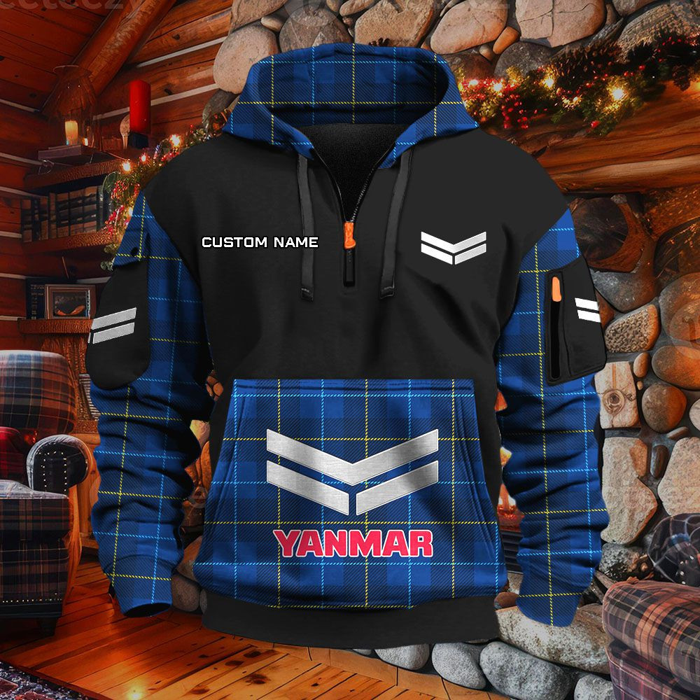 Sweat à capuche à demi-zip Yanmar – Image 6