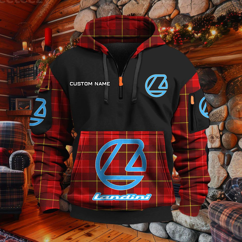 Sweat à capuche à demi-zip Landini – Image 4