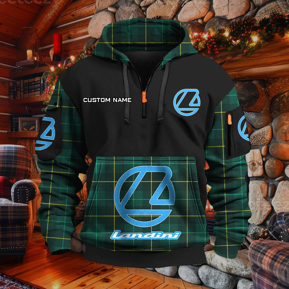 Sweat à capuche à demi-zip Landini – Image 6