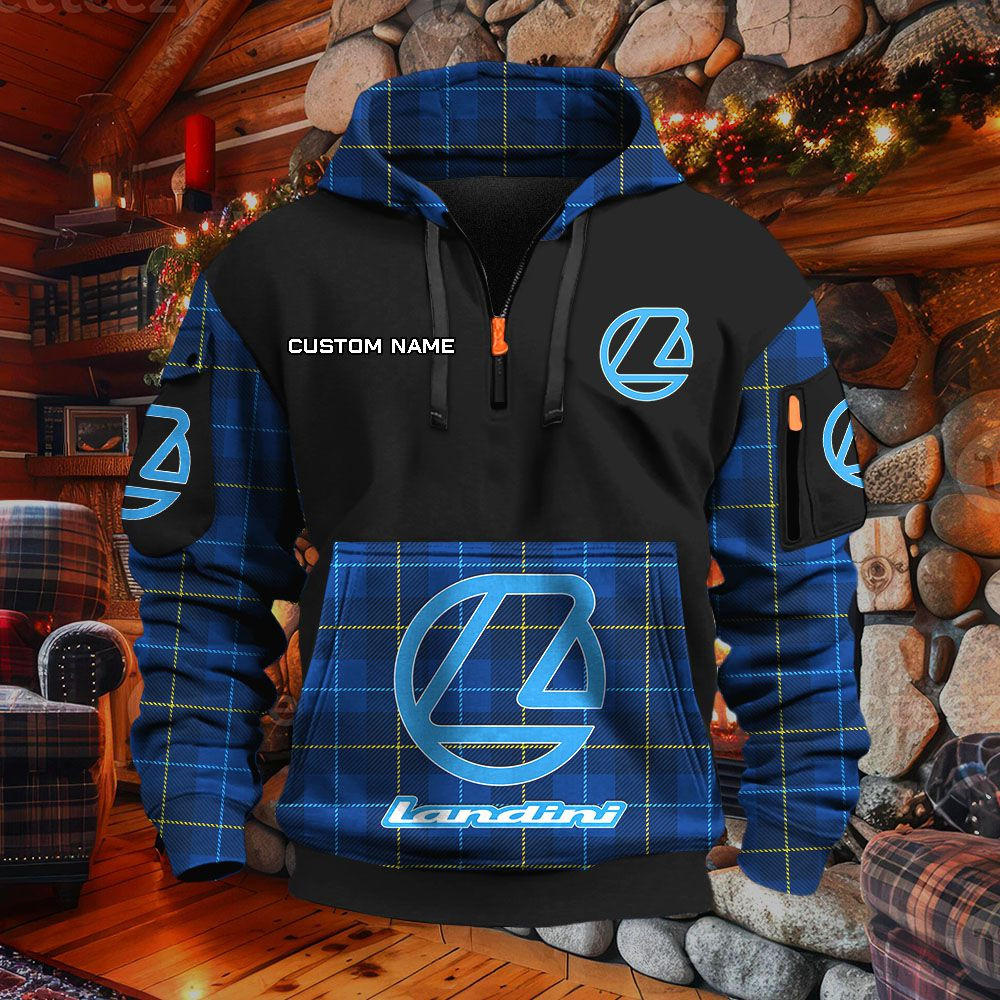 Sweat à capuche à demi-zip Landini – Image 7