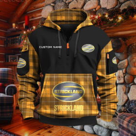 Sweat à capuche à demi-zip Strickland