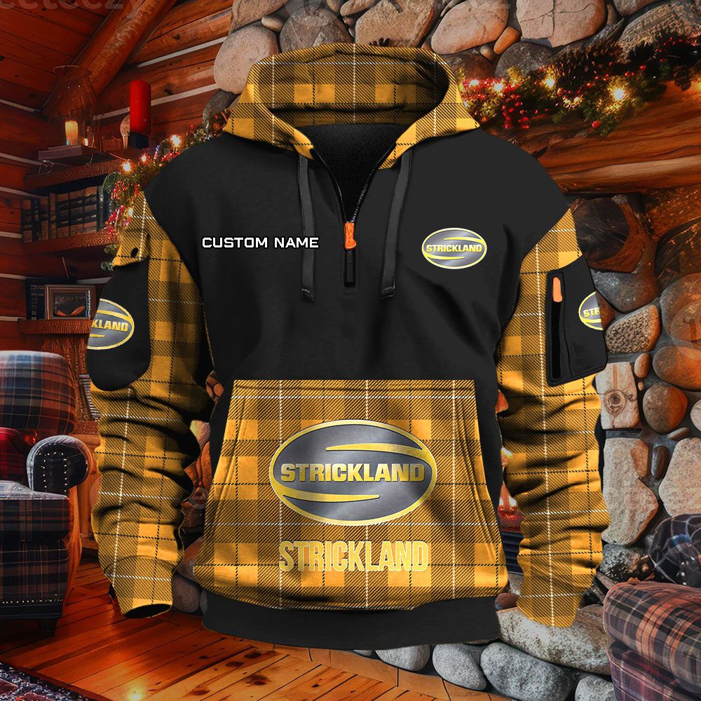 Sweat à capuche à demi-zip Strickland