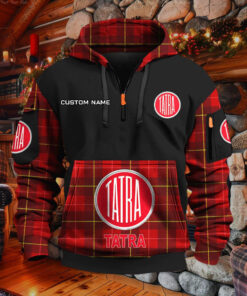 Sweat à capuche à demi-zip Tatra