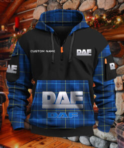Sweat à capuche à demi-zip DAF Trucks