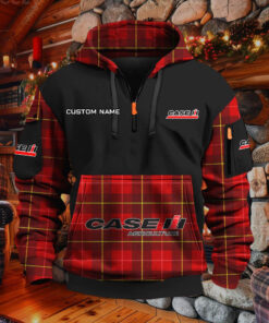 Sweat à capuche à demi-zip Case IH