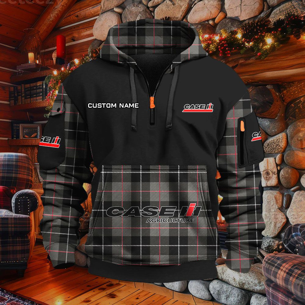 Sweat à capuche à demi-zip Case IH – Image 2