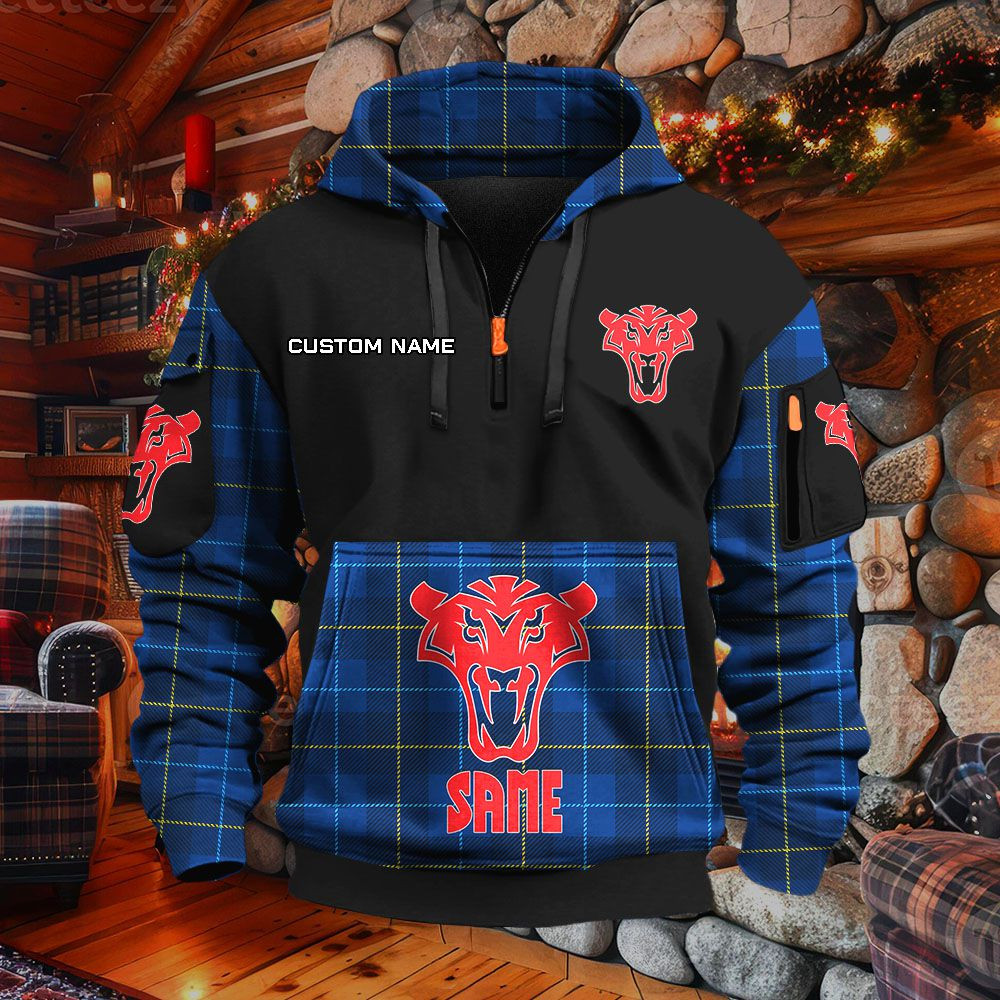 Sweat à capuche à demi-zip Same – Image 6