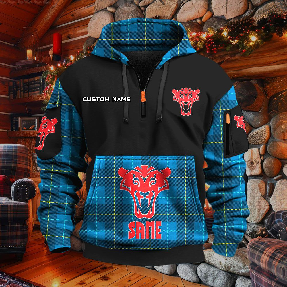 Sweat à capuche à demi-zip Same – Image 7