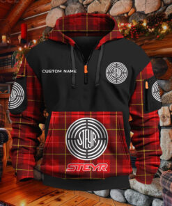 Sweat à capuche à demi-zip Steyr