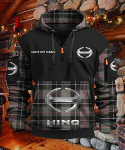 Sweat à capuche à demi-zip Hino