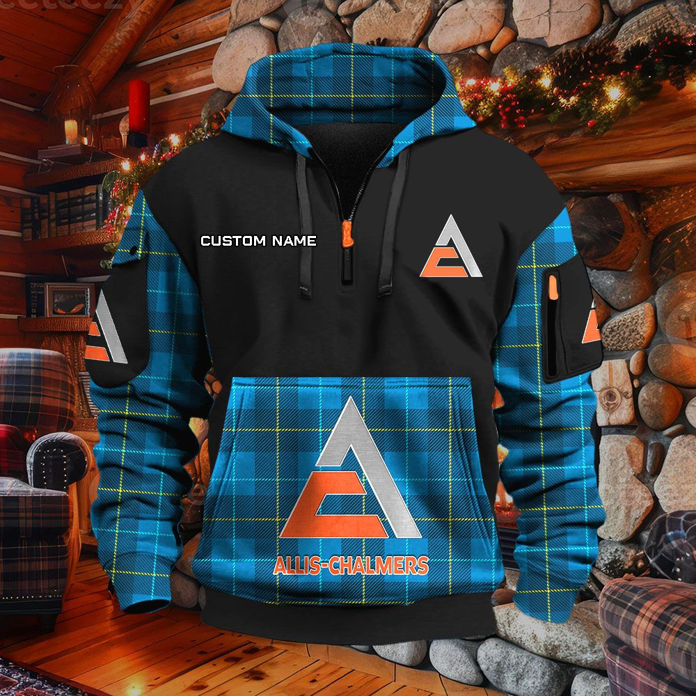 Sweat à capuche à demi-zip Allis Chalmers – Image 8