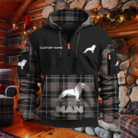 Sweat à capuche à demi-zip MAN Truck