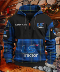 Sweat à capuche à demi-zip LS Tractor
