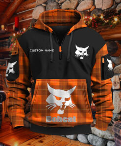 Sweat à capuche à demi-zip Bobcat