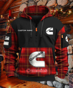 Sweat à capuche à demi-zip Cummins