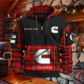 Sweat à capuche à demi-zip Cummins