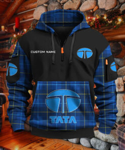 Sweat à capuche à demi-zip Tata