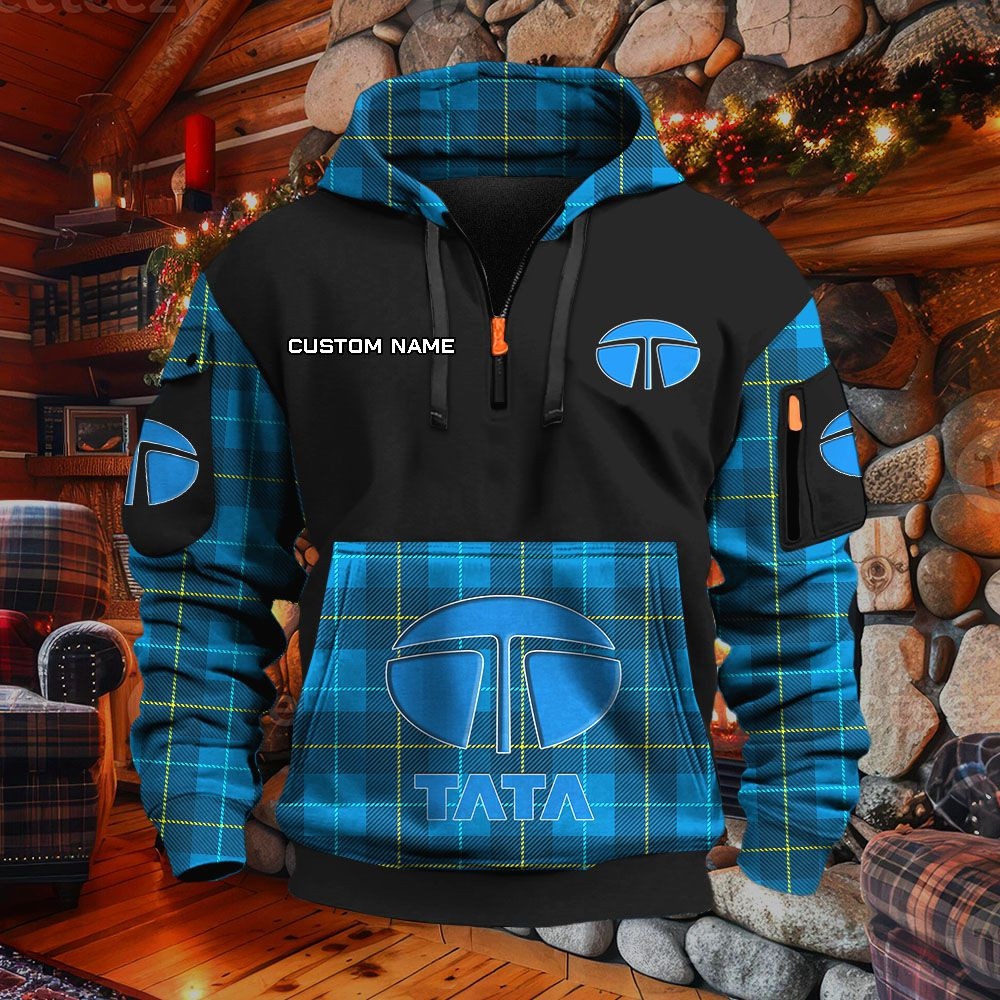 Sweat à capuche à demi-zip Tata – Image 7