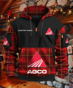 Sweat à capuche à demi-zip AGCO Allis