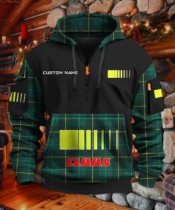 Sweat à capuche à demi-zip Claas