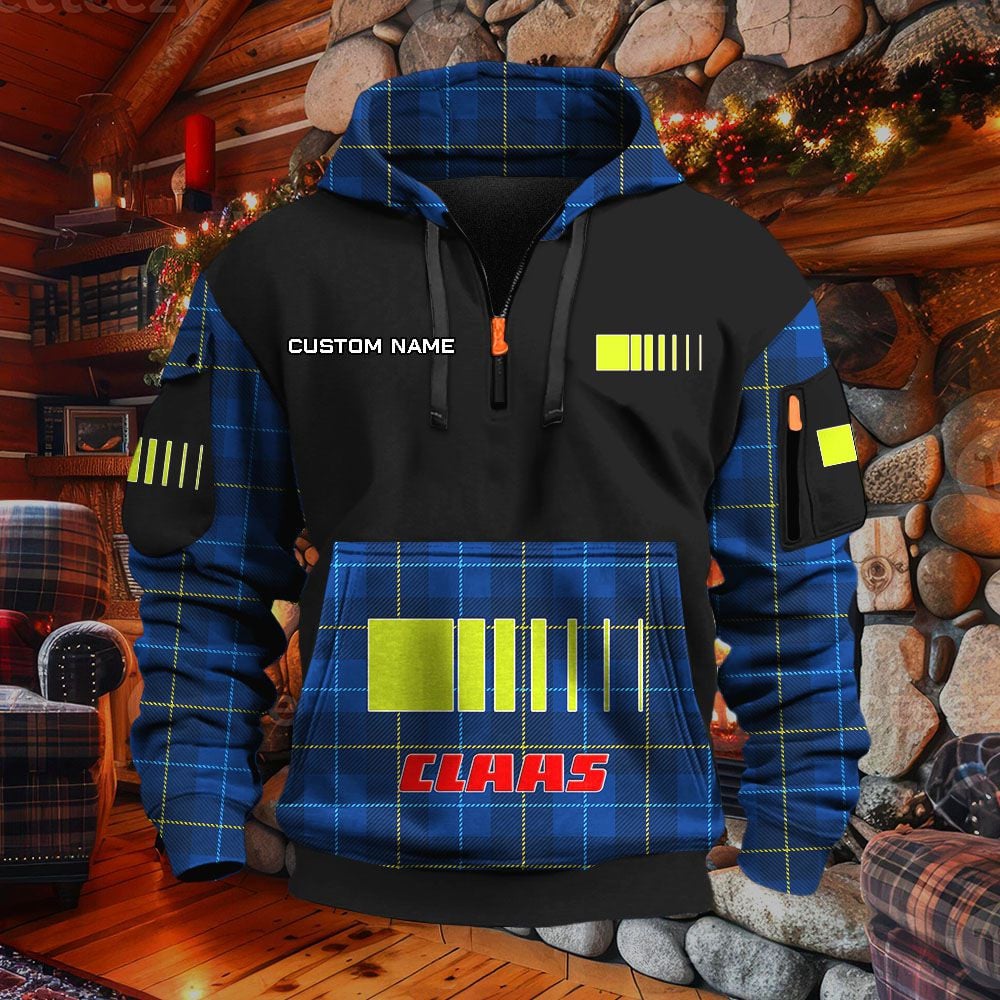 Sweat à capuche à demi-zip Claas – Image 6