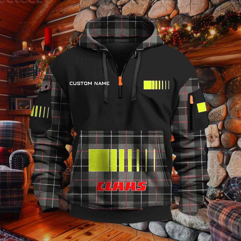 Sweat à capuche à demi-zip Claas – Image 2