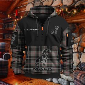 Sweat à capuche à demi-zip Mack