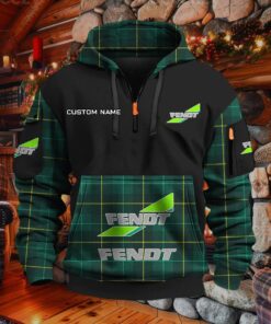 Sweat à capuche à demi-zip Fendt