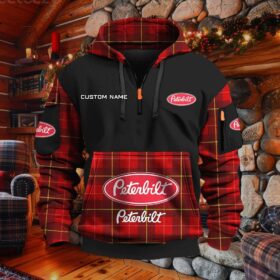 Sweat à capuche à demi-zip Peterbilt