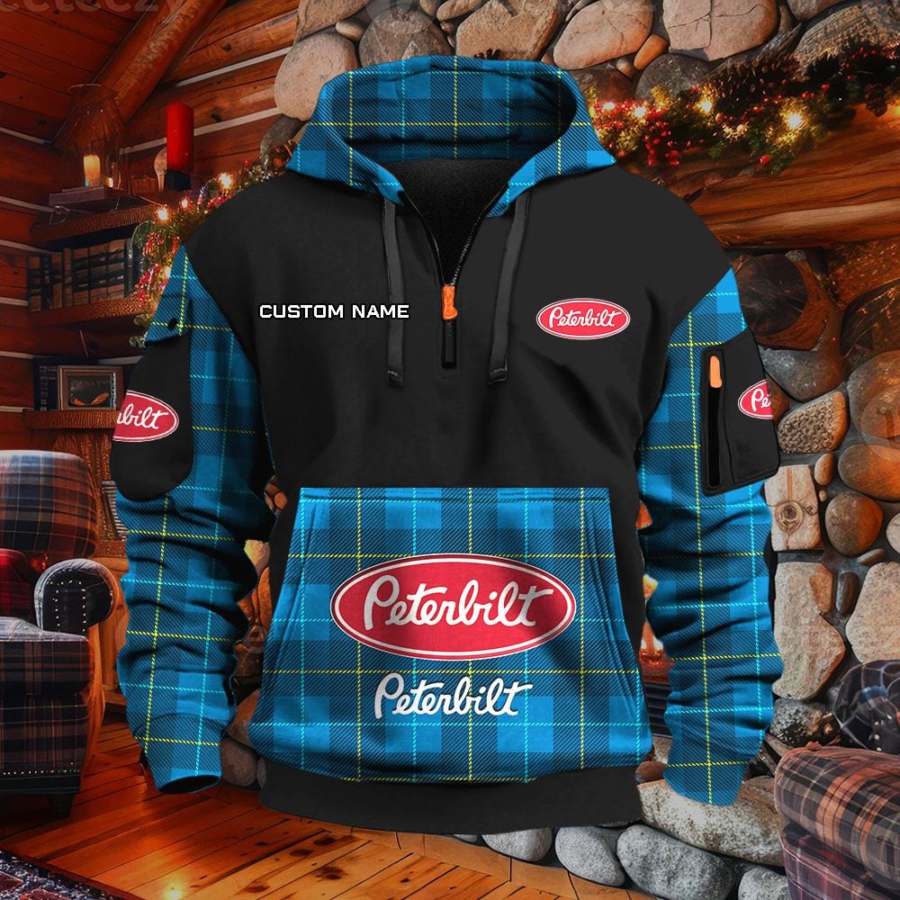 Sweat à capuche à demi-zip Peterbilt – Image 7
