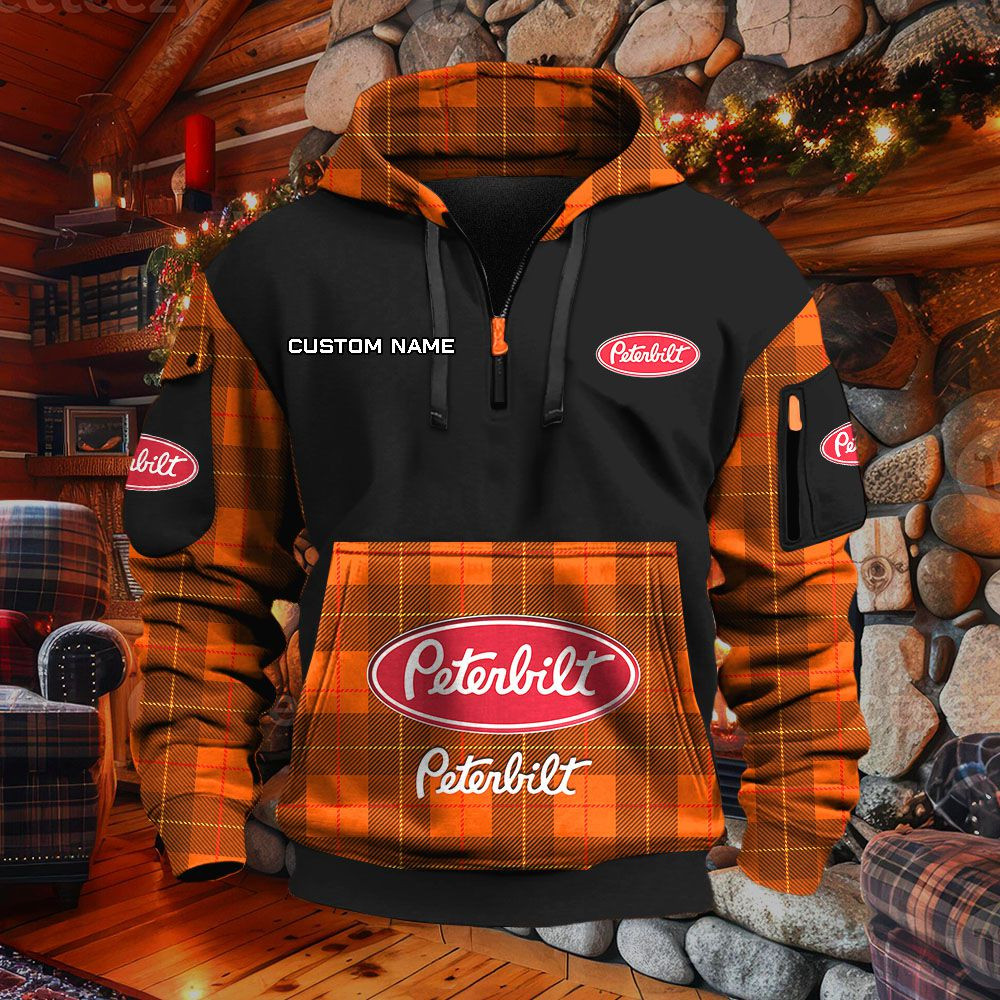 Sweat à capuche à demi-zip Peterbilt – Image 8