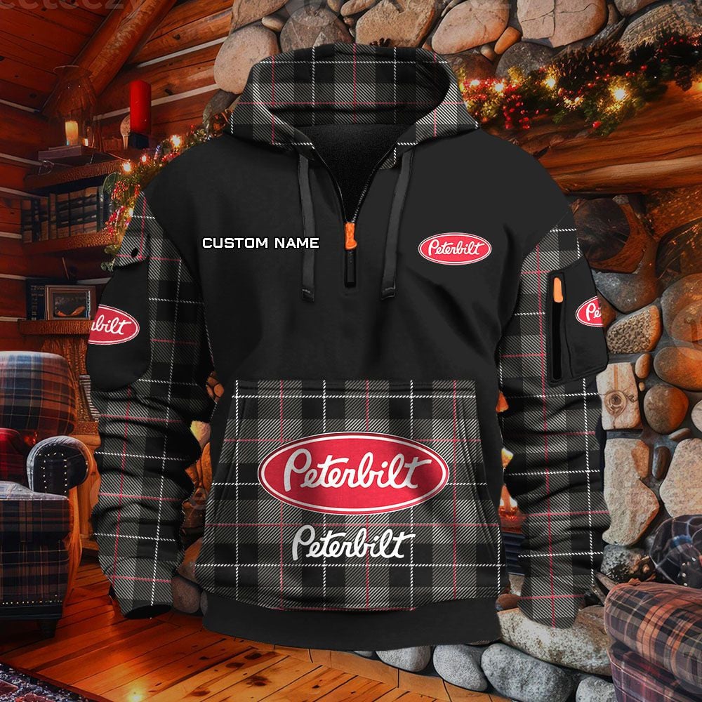 Sweat à capuche à demi-zip Peterbilt – Image 2