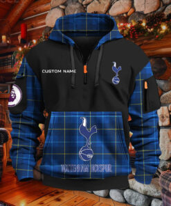 Sweat à capuche à demi-zip Tottenham Hotspur
